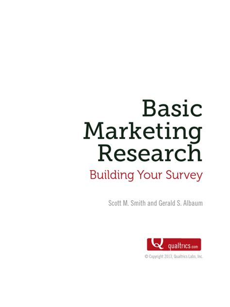 Basic Marketing Research Pdf By Tom J Brown Ebook Pdf