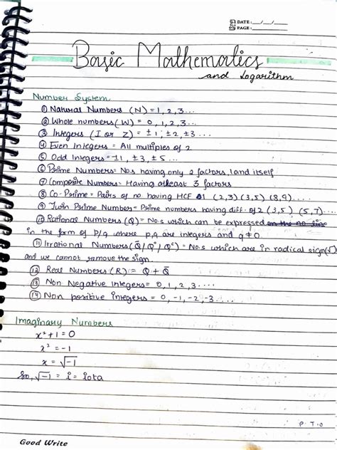Basic Mathematics Pdf Notes