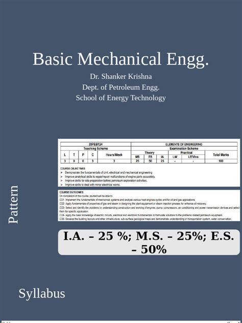 Basic Mechanical Engg