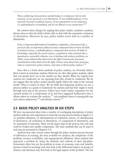 basic methods of policy analysis and planning