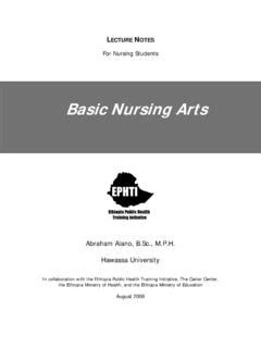 Basic Nursing Arts Carter Center