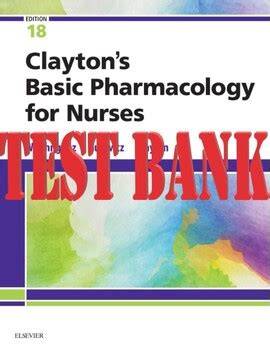 basic pharmacology for nurses clayton