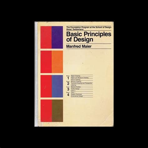 Basic Principles Of Design Manfred Maier