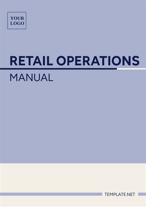 Basic Retail Operations Manual Template Pdf Download