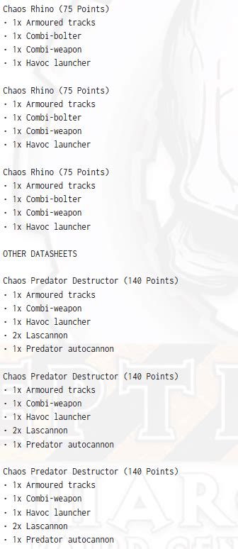 Basic Rules Army Lists Adepticon 25th 2018