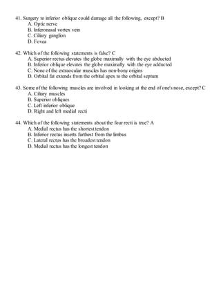 basic science ophthalmology mcqs