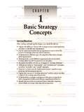 Basic Strategy Concepts Jones Bartlett Learning