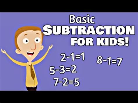 Basic Subtraction For Kids Youtube Simple Subtraction - Simple Subtraction
