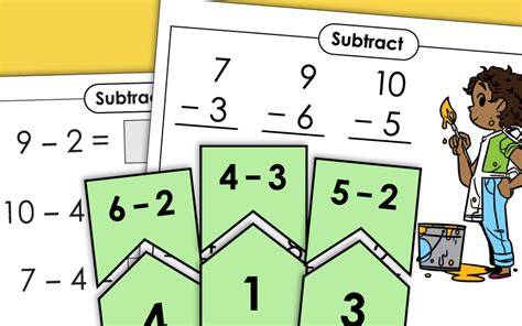 Basic Subtraction Within 10 Super Teacher Worksheets Subtraction To 10 Worksheets With Pictures - Subtraction To 10 Worksheets With Pictures