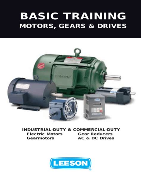 Basic Training Electric Motors Leeson Up
