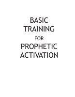 Basic Training For Prophetic Activation