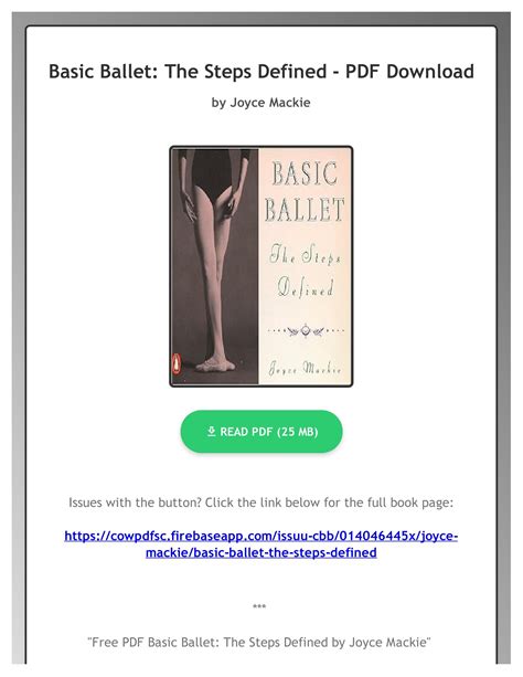 Download Basic Ballet The Steps Defined Penguin Handbooks 