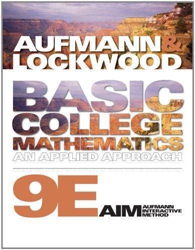 Read Online Basic College Mathematics An Applied Approach 9Th Edition 