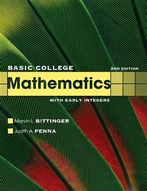Read Online Basic College Mathematics With Early Integers 2Nd Edition 
