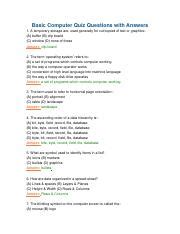 Full Download Basic Computer Quiz Questions Answers Cpglutions 