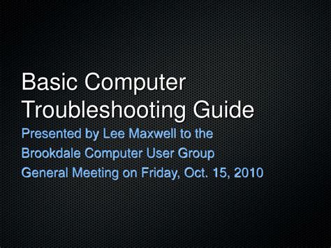 Full Download Basic Computer Troubleshooting Guide 