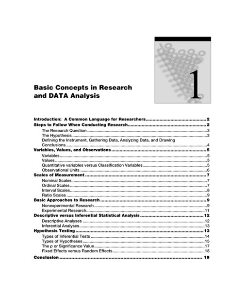 Download Basic Concepts In Research And Data Analysis 