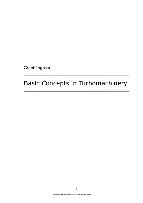 Full Download Basic Concepts In Turbomachinery Solution Manual Pdf 