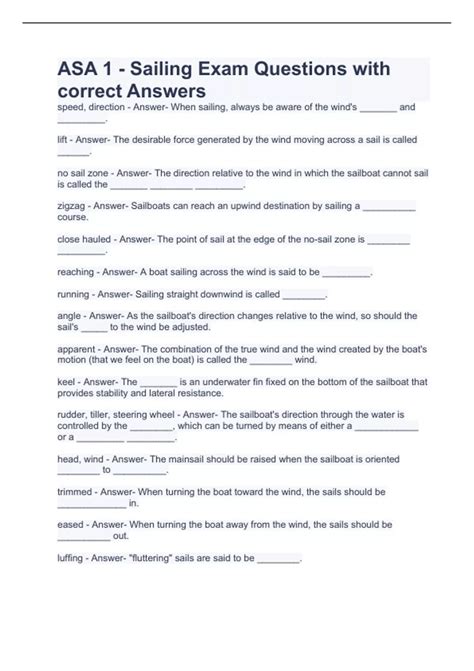 Read Basic Cruising Test Answers 