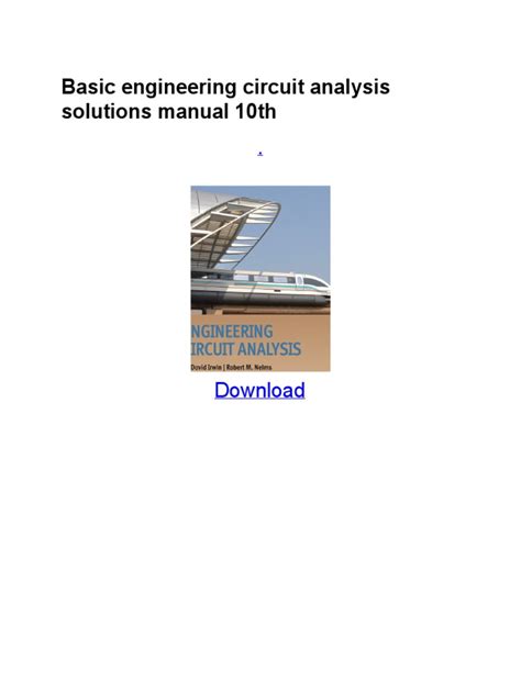 Download Basic Engineering Circuit Analysis Solution Manual 10Th 