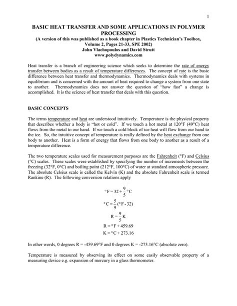 Read Basic Heat Transfer And Some Applications Polydynamics Inc 