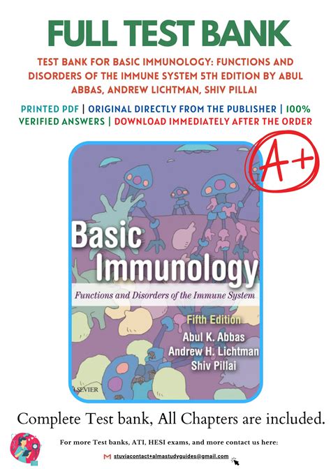 Read Basic Immunology Abbas Test Bank 