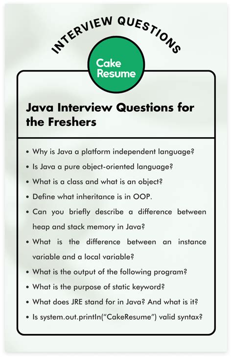 Download Basic Java Interview Questions And Answers For Freshers In 