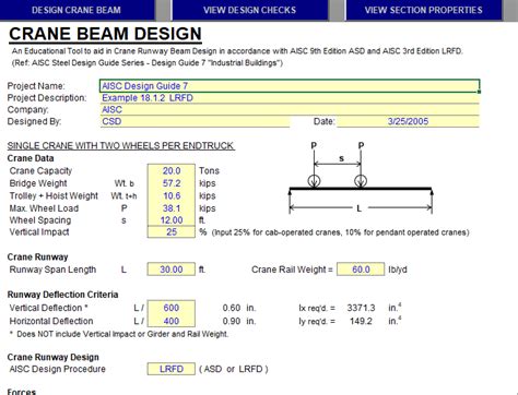 Read Online Basic Jib Crane Calculations Excel 