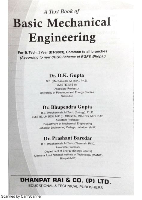 Download Basic Mechanical Engineering Techmax Publication Pune University 