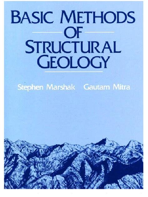 Full Download Basic Methods Of Structural Geology Marshak And Mitra Pdf 