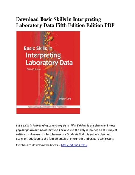 Read Basic Skills In Interpreting Laboratory Data 5Th Edition 