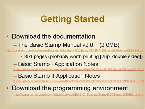 Read Basic Stamp 2 Programming Guide 