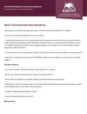 Full Download Basic Technical Interview Questions Askivy 