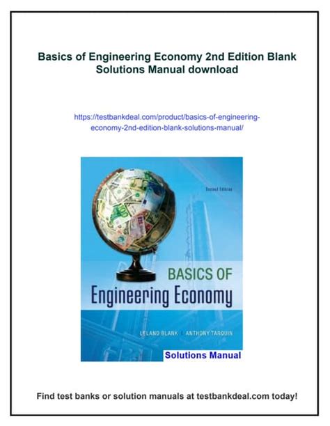 Basics Of Engineering Economics 2nd Edition
