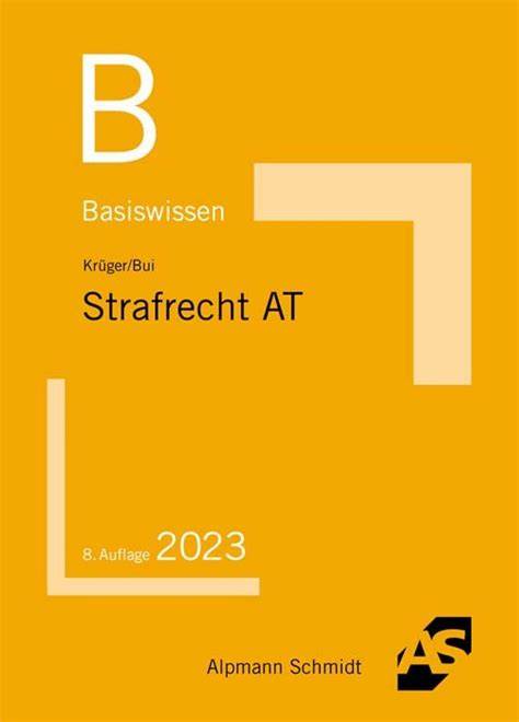 basiswissen strafrecht allgemeiner teil