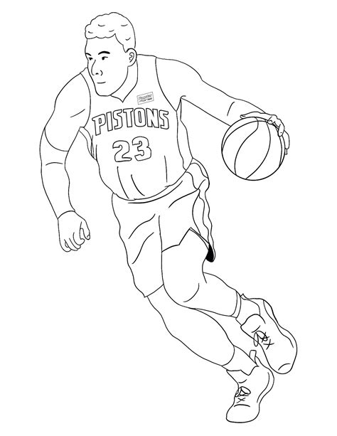 Basketball Player Coloring Page Coloringpagez Com Coloring Pages Basketball Players - Coloring Pages Basketball Players