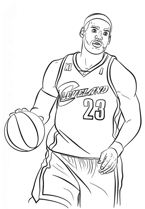 Basketball Player Coloring Page   Nba Coloring Pages Free Coloring Pages - Basketball Player Coloring Page