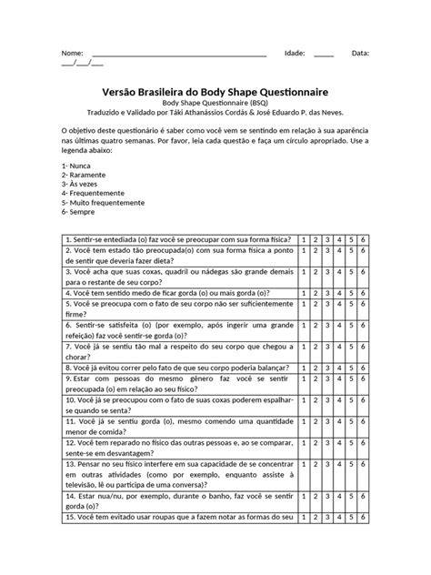 bass body image questionnaire