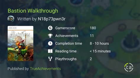 Bastion Achievements Walkthrough