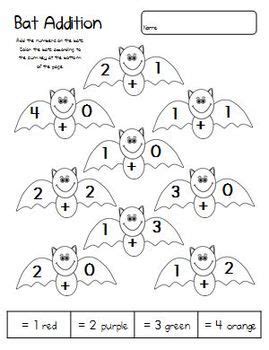 Bat Worksheets For Kindergarten Kindergarten Math Worksheet  Bats - Kindergarten Math Worksheet, Bats