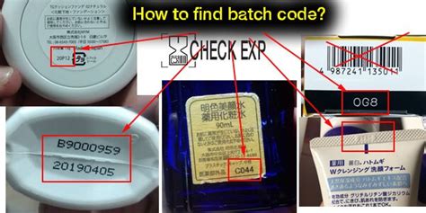 batch codes.