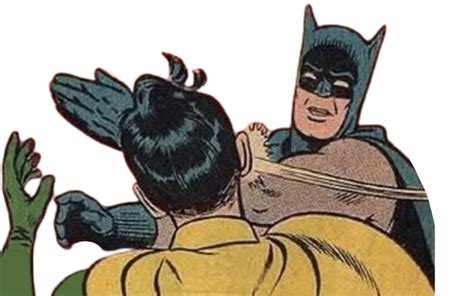 Batman Smacking Robin