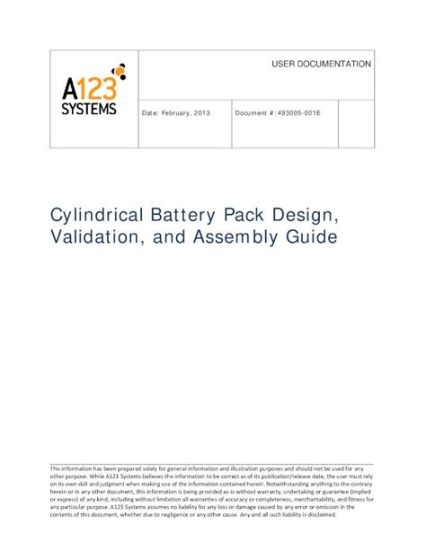 Read Battery Pack Design Validation And Assembly Guide Using 