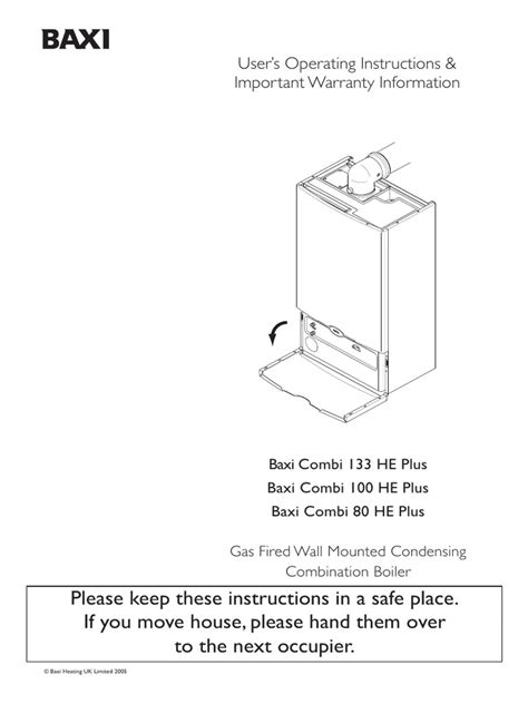 baxi comfort controller user guide