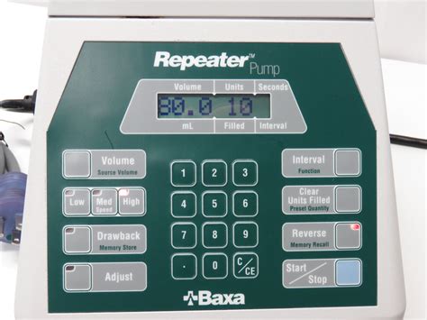 Baxter Repeater Pump Manual