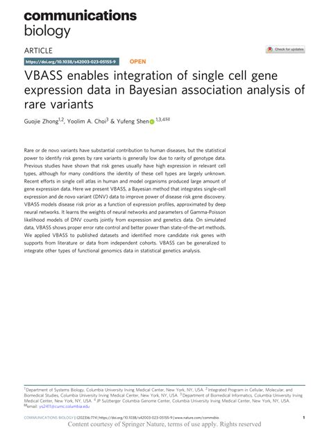Bayesian Analysis Of Gene Expression Data