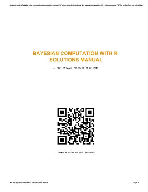 Download Bayesian Computation With R Solution Manual 