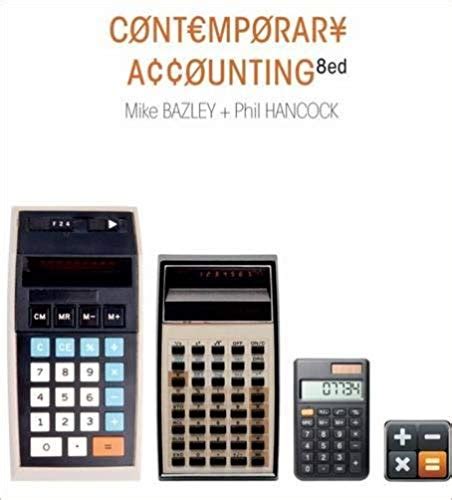 Read Online Bazley Hancock Contemporary Accounting 8Th Edition 