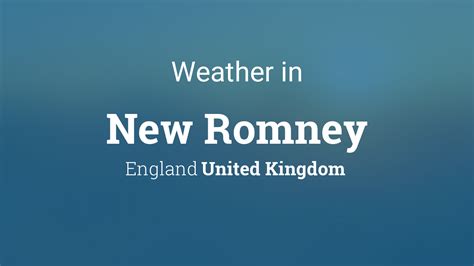Bbc Weather New Romney