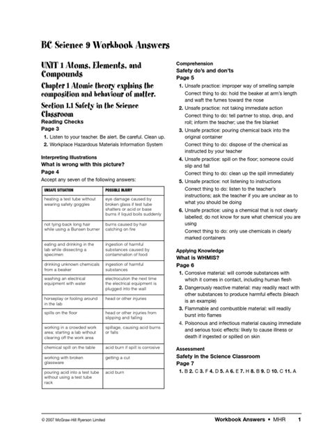Bc Science Probe 9 Answer Key Electricity